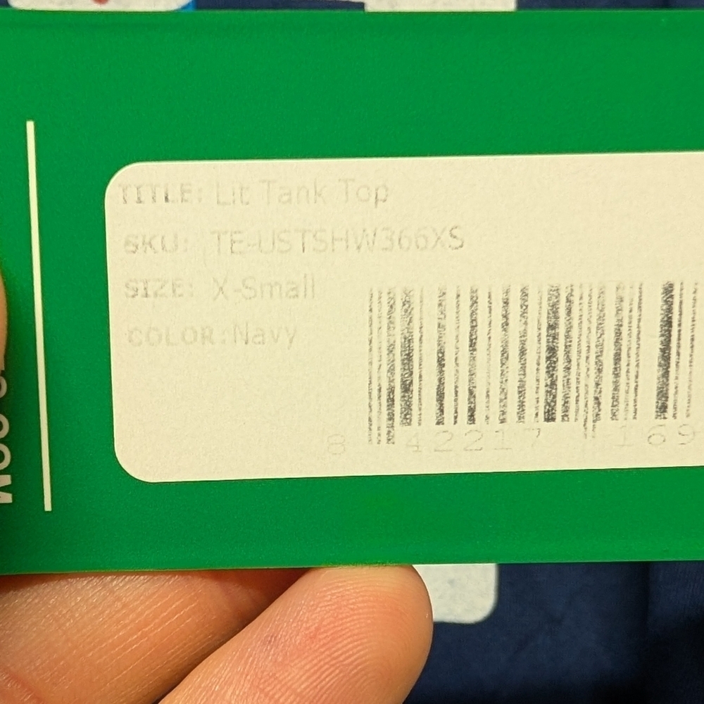 4th of July Tipsy Elves Womens Blue 'LIT' Fireworks Tank Top New with Tags XS - Picture 5 of 6